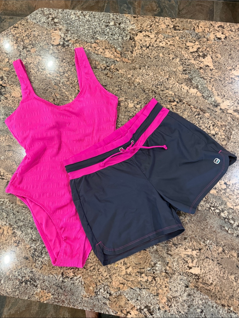 Free Country Hot Pink Women's Swim Set